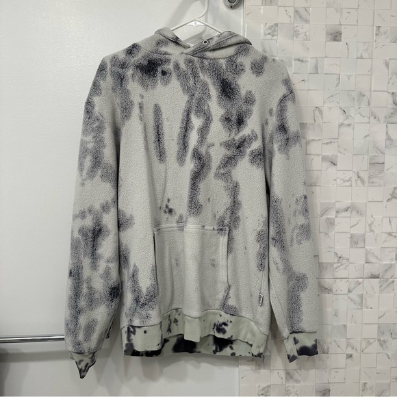 Fear Tie Dye Pullover Size M Silver (White Grey) - Picture 5 of 8